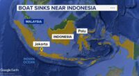Rescue teams search for 27 missing people after the Nazila 05, passenger boat, sinks in Indonesia after departing Taliabu Island