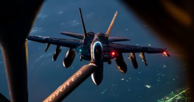 Rescue underway as US plane goes down in Iraq 'following collision'