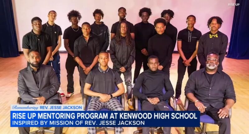 Rise Up, Kenwood Academy mentorship program, giving more opportunities to young Black men, like volunteering at Rainbow PUSH