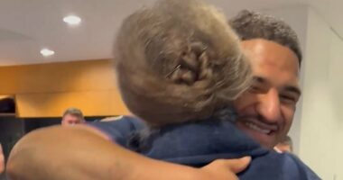 Royal fans praise Princess Anne for her 'brilliance' as she FINALLY hugs Scottish rugby captain