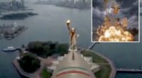 Russia, China share Iranian propaganda video featuring missile blowing up Statue of Liberty