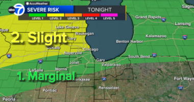 Severe weather outlook: Chicago weather forecast today, tomorrow includes chance for strong storms, large hail, high winds