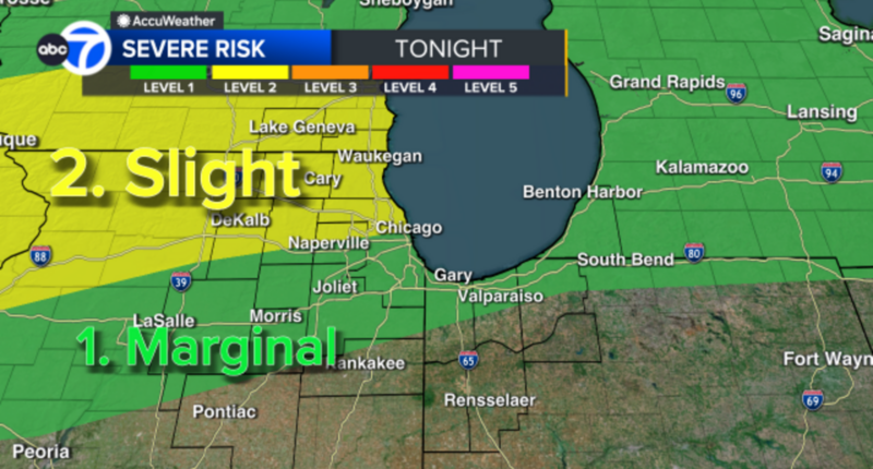 Severe weather outlook: Chicago weather forecast today, tomorrow includes chance for strong storms, large hail, high winds