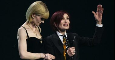 Sharon and Kelly Osbourne accept Ozzy's lifetime award at BRITs with heartfelt tribute