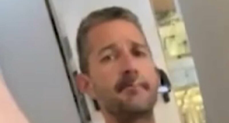 Shirtless Shia LaBeouf sparks a scene in his underwear at Rome hotel