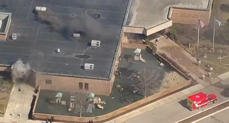 Shooter killed after driving car into Detroit synagogue with preschool