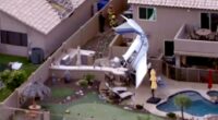 Small plane crashes into Phoenix home minutes after takeoff, injuring 3