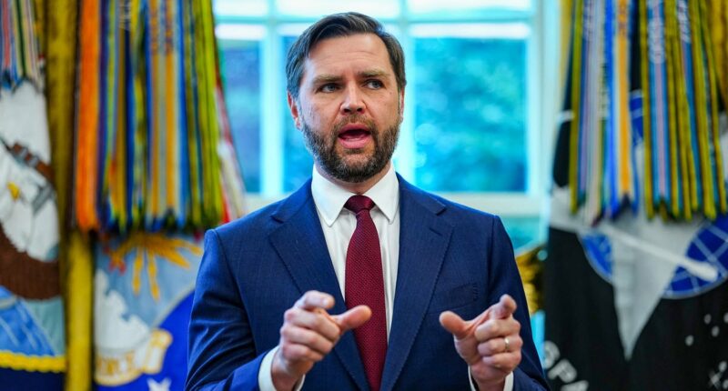 'Submissive' JD Vance lashes out at media for 'trying to drive a wedge' between him and the President on Iran in awkward exchange next to Trump