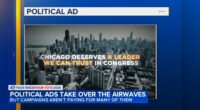 Super PACs funding many political ads ahead of primary Election Day 2026 in Chicago, Illinois area