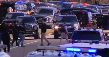 Synagogue shooter 'threw EXPLOSIVE' after driving into temple