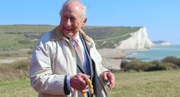 'That's cheating': King jokes with e-bikers as he unveils new Sussex coastal path named in his honour