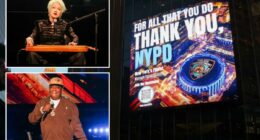 Thousands of New York's Finest turn out for 'Thank You, NYPD' concert at Madison Square Garden