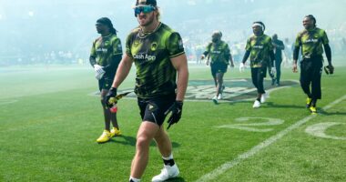 Tom Brady, NFL stars and Logan Paul get humbled by Team USA flag football team as Rob Gronkowski shows his age