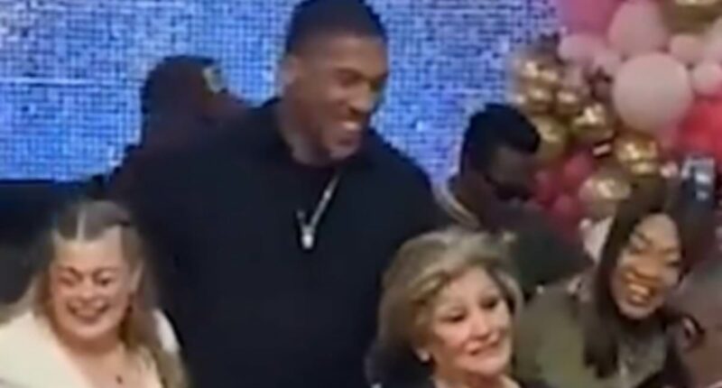 Touching footage shows Anthony Joshua dancing with mums of his two friends who died - after heartfelt speech during Mother's Day party