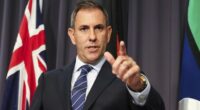 Treasurer Dr Jim Chalmers during a press conference at Parliament House in Canberra on Monday 8 December 2025. fedpol Photo: Alex Ellinghausen