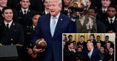 Trump brags he's in better health than the Navy football team -- and even got a doctor's opinion