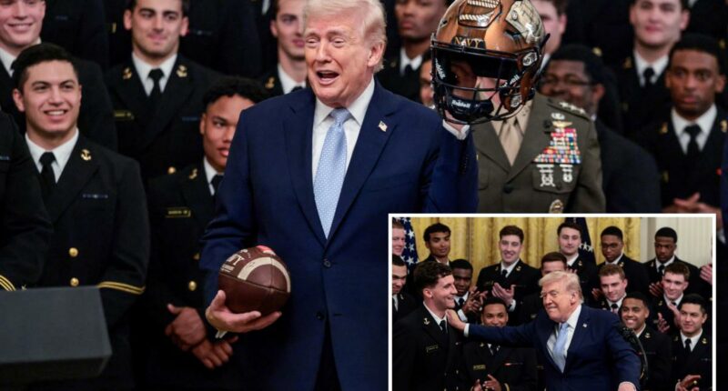 Trump brags he's in better health than the Navy football team -- and even got a doctor's opinion