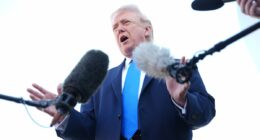 Trump lashes out at reporter's 'crazy question' on putting US troops in Iran as he issues chilling warning: 'We'll keep bombing'