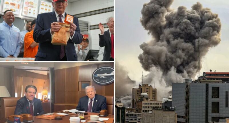 Trump ordered Iran war, then ordered 'hamburgers for all' at Whataburger