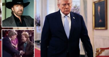 Trump praises 'great supporter' Chuck Norris after legendary movie star's death at 86: 'Tough cookie'