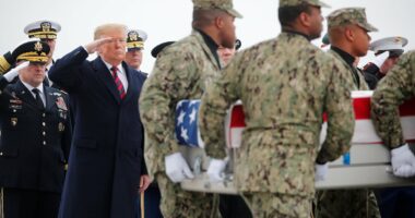 Trump to welcome home six American troops killed in the Iran war at dignified transfer ceremony