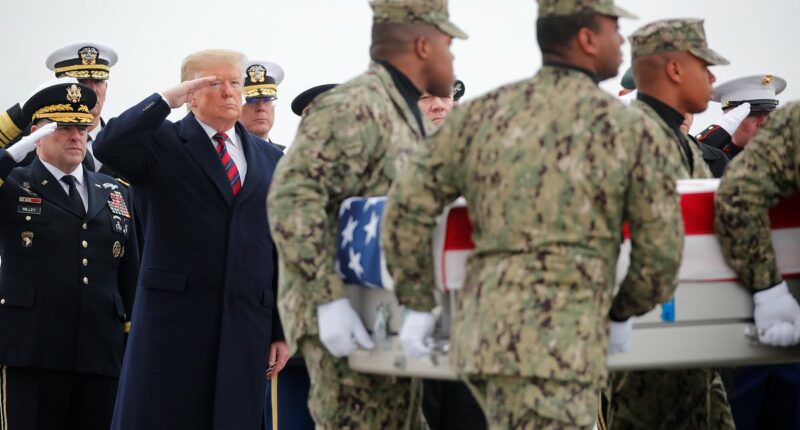 Trump to welcome home six American troops killed in the Iran war at dignified transfer ceremony