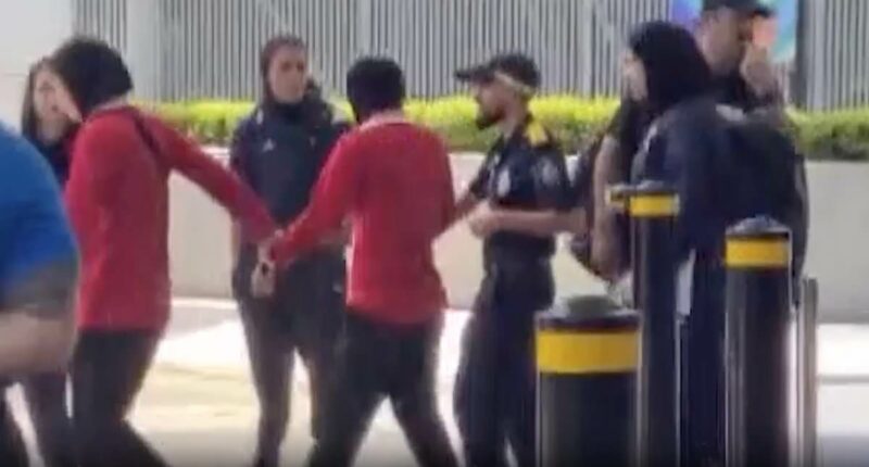 Two faces of tyranny: One had to be dragged onto a bus taking her back to Iran's evil regime. The other is the grinning youngster who wanted to stay - but then did the UNTHINKABLE