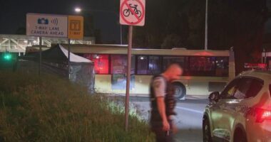 Two teens on motorbike killed in crash with bus in Sydney's west