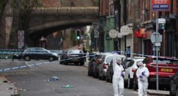 UK police arrest a man after a car hits pedestrians in the English city of Derby, injuring 7