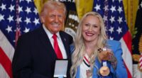 US Olympic star presents Donald Trump with special honor for his 'impact' on women's sports