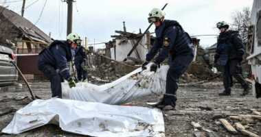 Ukraine launches nearly 300 drones at Russia in one of its largest attacks of the war