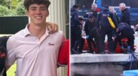 University of Alabama student James Gracey was alone when he accidentally fell and drowned, footage shows