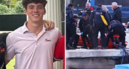 University of Alabama student James Gracey was alone when he accidentally fell and drowned, footage shows