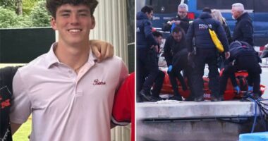 University of Alabama student James Gracey was alone when he accidentally fell and drowned, footage shows