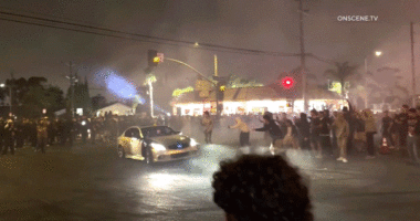 Video shows latest Los Angeles street takeover as mob wreaks havoc, vandalizes occupied city bus