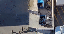 Video shows police drone track down madman after alleged rampage with stabbing, shooting, crash into store