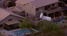 WATCH: Plane crashes into two Arizona homes, hurts 3