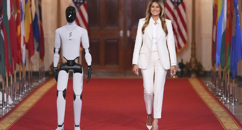 Watch Melania Trump's most shocking White House entrance yet