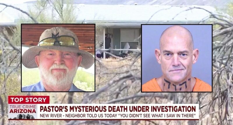 'We're dragging this out' Man accused of brutalizing beloved pastor in his home and pinning his hands to the wall is angry the state won't kill him faster