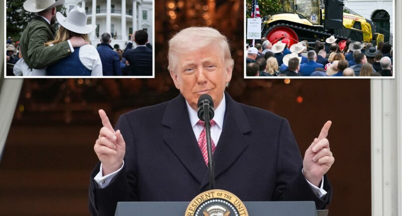 White House unveils 'OnlyFarms' website, welcomes farmers with golden tractor on South Lawn