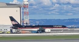 Woke city fumes after spotting Trump Force One plane at airport