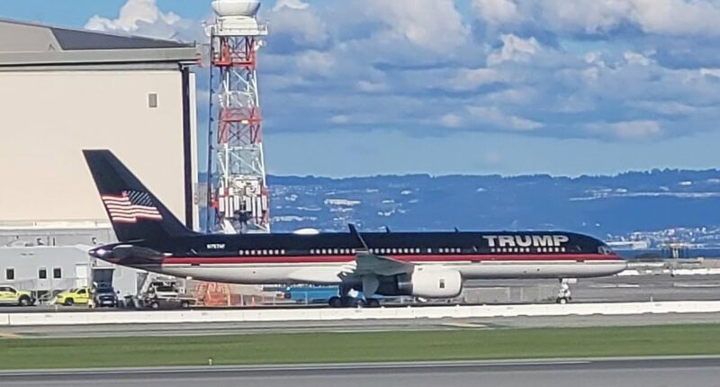 Woke city fumes after spotting Trump Force One plane at airport