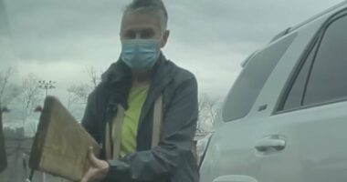 Woman damaged Tesla Cybertruck with nail-studded board, cops say