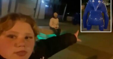 Woman who swallowed 3 liters of vodka pleads guilty to sticking googly eyes on $95K blob-like sculpture