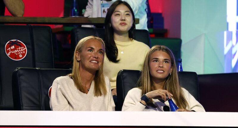 Woods 'gets his a** kicked' on golf return as Vanessa Trump watches on