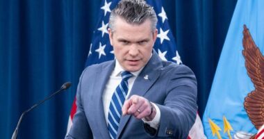 Defence Secretary Pete Hegseth.