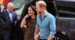 MELBOURNE, AUSTRALIA - APRIL 16: Meghan, Duchess of Sussex, and Prince Harry, Duke of Sussex arrive for a visit to batry Australia, a mental health engagement program at Swinburne University of Technology on April 16, 2026 in Melbourne, Australia. The Duke and Duchess of Sussex are on a four-day visit to Australia, with engagements across Melbourne, Canberra and Sydney. (Photo by Jonathan Brady/PA Wire-Pool/Getty Images)