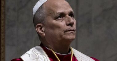 Pope Leo XIV presides over the Prayer Vigil for Peace at St Peter's Basilica, on April 11, 2026 in Vatican City, Vatican.