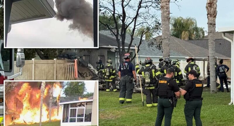 1 dead in fiery plane crash in Florida yard