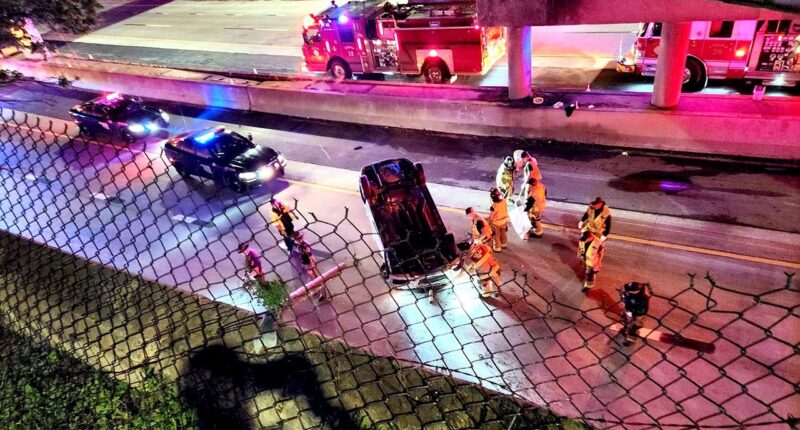 1-year-old injured after teen driver crashes car off Oklahoma bridge